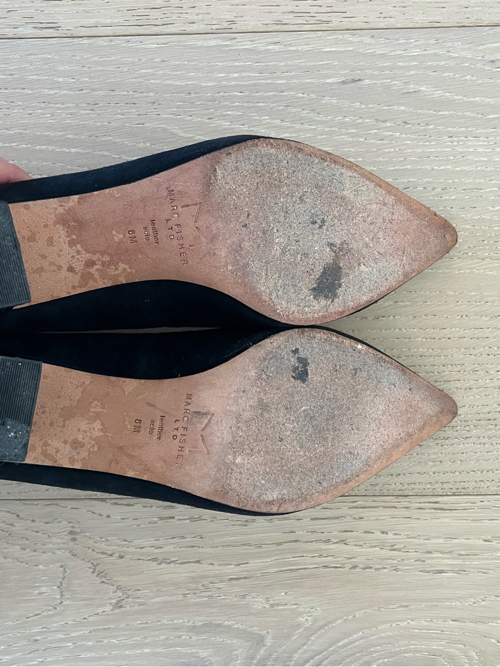 Marc Fischer LTD Zala Black Suede Block Heel Pumps in size 8M - Picture 4 of 6
